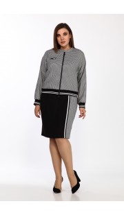 Комплект плательный Lady Style Classic 2385/1 Серый с черным