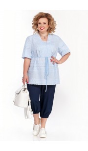 Комплект с капри Pretty 896 голубой