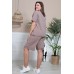 Комплект с шортами BegiModa 3027 коричневый