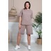 Комплект с шортами BegiModa 3027 коричневый