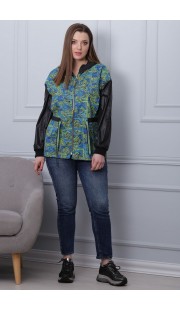 Куртка Michel Chic 349 бирюзовые тона