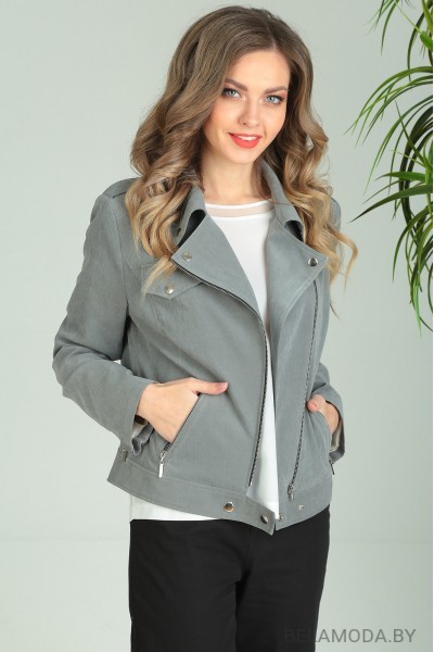 Куртка SandyNa 13671 дымчато-серый