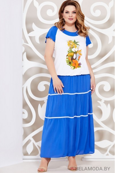 Комплект юбочный Mira Fashion 4775-3 василёк