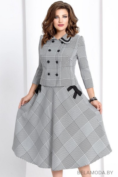 Комплект юбочный Vittoria Queen 4463/1 черно-белый