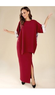 Комплект юбочный Teffi style 1285/1 бургунди