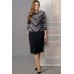 Комплект юбочный Lady Style Classic 1481 серый с синим Комплект юбочный Lady Style Classic 1481 серый с синим