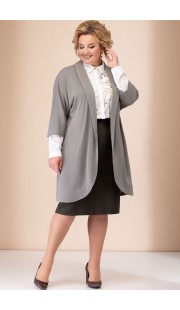 Комплект юбочный Elady 3662 серый с изумрудным