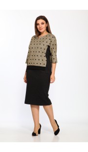 Комплект юбочный Lady Style Classic 1374/5 Черный с бежевым