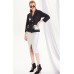 Комплект юбочный DiLiaFashion 0194 графит с серебром