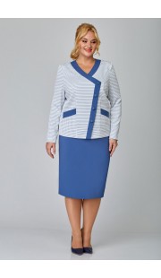 Комплект юбочный TricoTex Style 1322 серый+синий