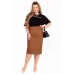 Комплект юбочный Pretty 1299 черный с рыжим