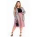 Комплект юбочный Pretty 1293 серый с розовым