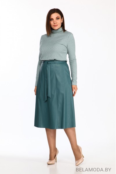 Комплект юбочный Lady Style Classic 2253-1 Бирюзовый жемчуг