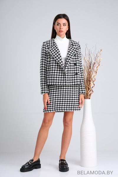 Комплект юбочный Verita Moda 2125 чёрный+белый