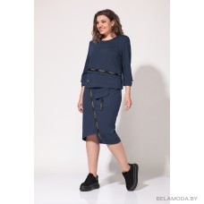 Комплект юбочный Lady Style Classic 2105 Синие тона