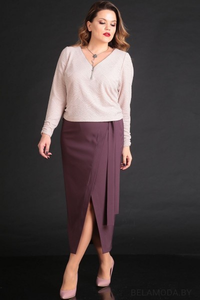 Комплект юбочный Viola Style 2621 розовые тона