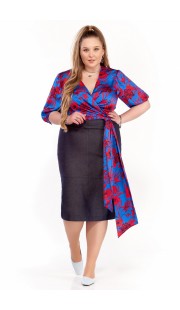 Комплект юбочный Pretty 1304 синие тона