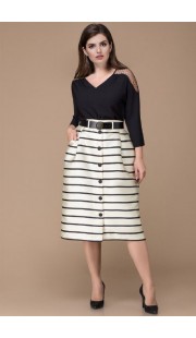 Комплект юбочный Elady 3469 черный с молочным
