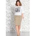 Комплект юбочный Mira Fashion 4579 бежевый