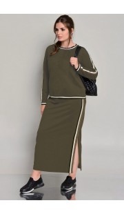 Комплект юбочный Faufilure с744н хаки