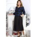 Комплект юбочный Mira Fashion 4711-2 тёмно-синий+чёрный Комплект юбочный Mira Fashion 4711-2 тёмно-синий+чёрный