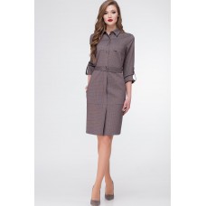 Платье Lady Three Stars 1871-1 коричневый Платье Lady Three Stars 1871-1 коричневый
