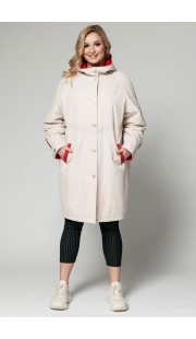 Пальто Bugalux 412а молочный с красным