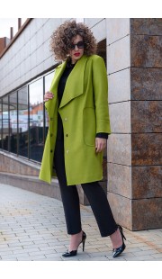 Пальто Erika Style 1065 олива