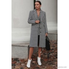 Пальто Olga Style М446 гусиная лапка