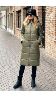 Пальто Azzara 3093М зеленый
