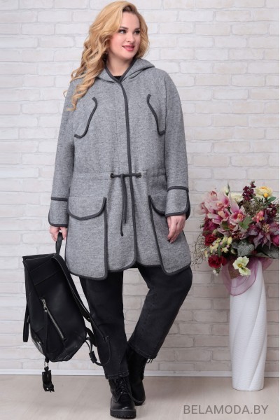 Пальто Aira Style 885 серый