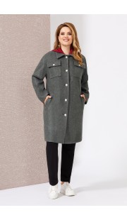 Пальто Mira Fashion 5017 серый