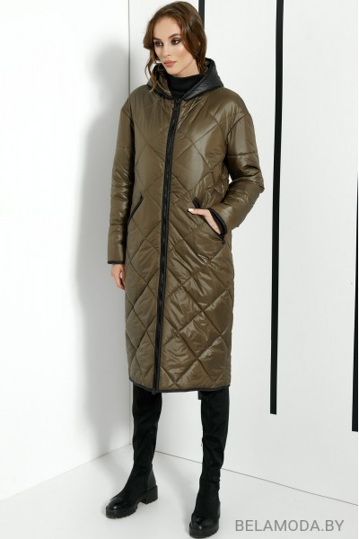 Пальто DiLiaFashion 0366 хаки