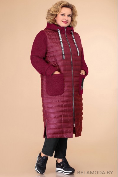 Пальто Svetlana Style 1456 бордовый