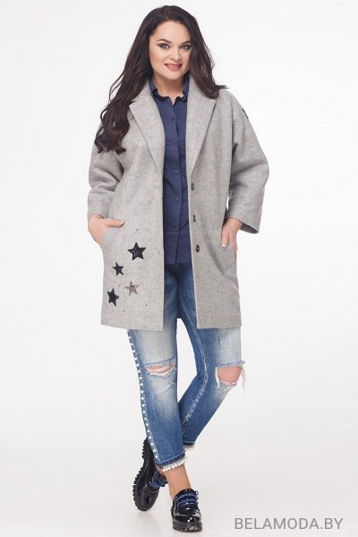 Пальто Erika Style 591 серый