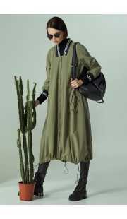 Плащ Denissa Fashion 1286 хаки