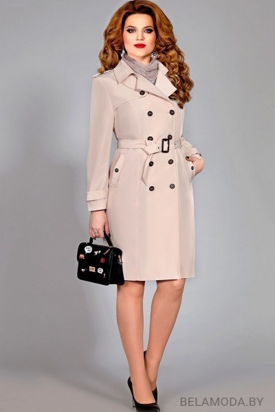 Плащ Mira Fashion 4391 бежевый