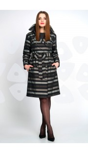 Плащ Olegran о-645 черный с серым