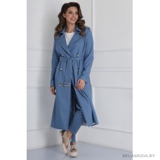 Плащ SandyNa 13957 васильковый Плащ SandyNa 13957 васильковый