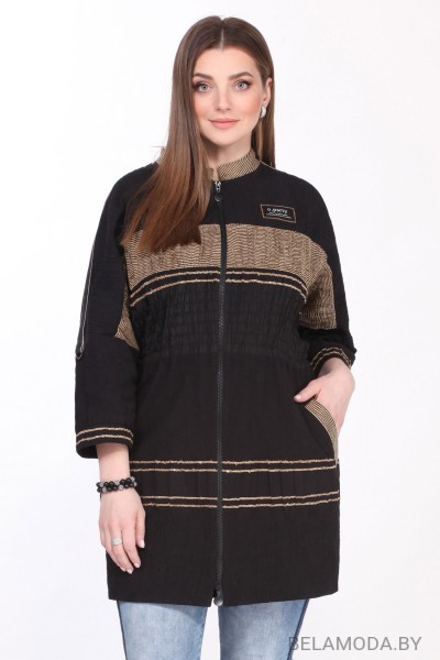 Плащ Matini 21386 черные тона