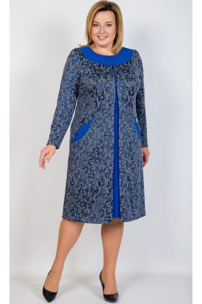 Платье TricoTex Style 105-17 синие тона