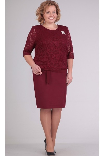 Платье TricoTex Style 5316 бордо