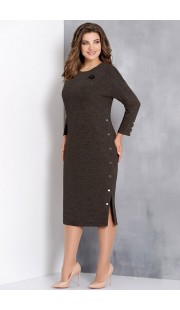 Платье Olga Style с586 серо-зеленые тона
