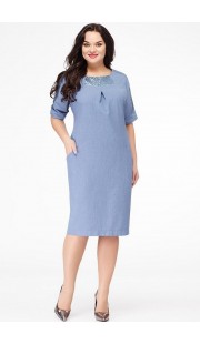 Платье Erika Style 607 голубой