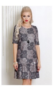 Платье Vittoria Queen 7323/1 серые тона