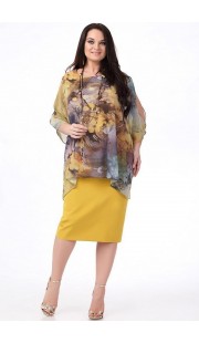 Платье Erika Style 605 горчица