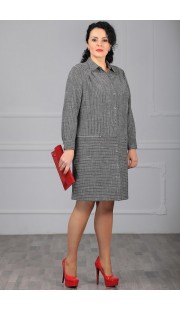 Платье Мадам Рита 910 серый
