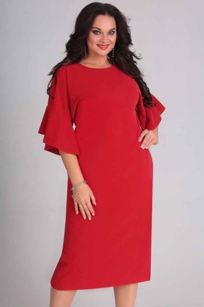 Платье Andrea Style 00125 красный
