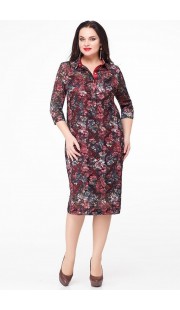 Платье Erika Style 606 бордо