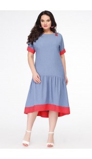 Платье Erika Style 627 голубой